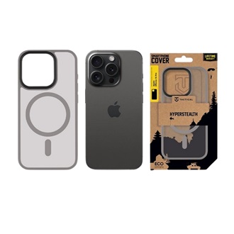 iPhone 15 Pro TACTICAL MAGFORCE HYPERSTEALTH szilikon telefonvédő ütésállóság, MagSafe, VILÁGOSSZÜRKE