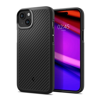 iPhone 15 SPIGEN CORE ARMOR szilikon telefonvédő ütésállóság, csíkos, FEKETE