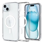 iPhone 15 SPIGEN ULTRA HYBRID MAG műanyag telefonvédő ütésállóság, MagSafe, FEHÉR