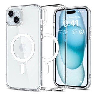 iPhone 15 SPIGEN ULTRA HYBRID MAG műanyag telefonvédő ütésállóság, MagSafe, FEHÉR