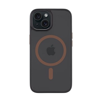 iPhone 15 TACTICAL MAGFORCE HYPERSTEALTH 2.0 szilikon telefonvédő ütésállóság, MagSafe, FEKETE/SÖTÉTBARNA