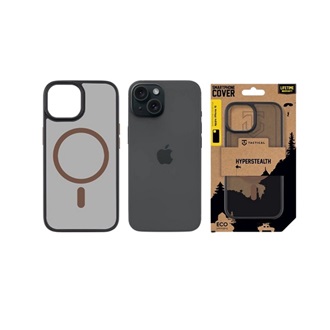 iPhone 15 TACTICAL MAGFORCE HYPERSTEALTH 2.0 szilikon telefonvédő ütésállóság, MagSafe, FEKETE/SÖTÉTBARNA