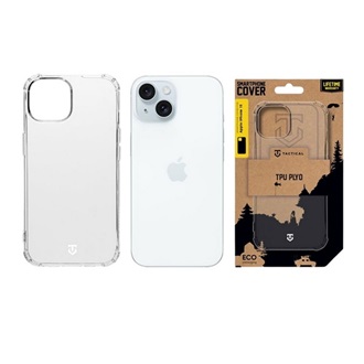 iPhone 15 TACTICAL TPU PLYO szilikon telefonvédő ütésállóság, légpárnás sarok, ÁTLÁTSZÓ