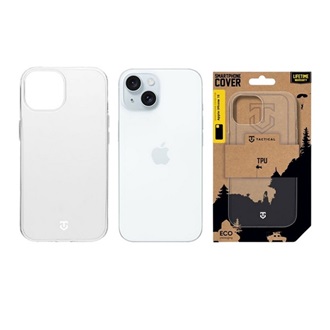 iPhone 15 TACTICAL TPU szilikon telefonvédő ultravékony, ütésállóság, ÁTLÁTSZÓ