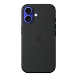 iPhone 16 5G APPLE szilikon telefonvédő MagSafe FEKETE