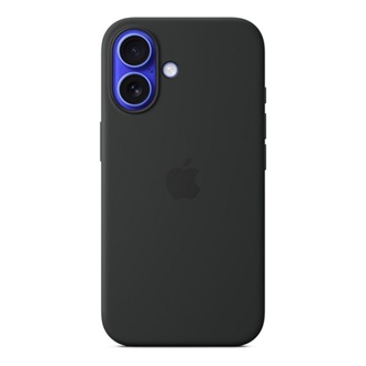 iPhone 16 5G APPLE szilikon telefonvédő MagSafe FEKETE