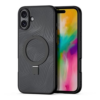 iPhone 16 5G DUX DUCIS AIMO szilikon telefonvédő ütésállóság, hullám, FEKETE