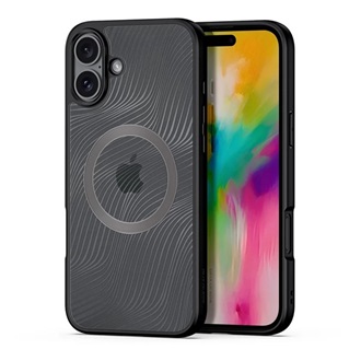 iPhone 16 5G DUX DUCIS AIMO szilikon telefonvédő ütésállóság, hullám, FEKETE