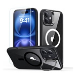 iPhone 16 5G ESR CLASSIC HYBRID szilikon telefonvédő ütésállóság, MagSafe + képernyővédő üveg, FEKETE