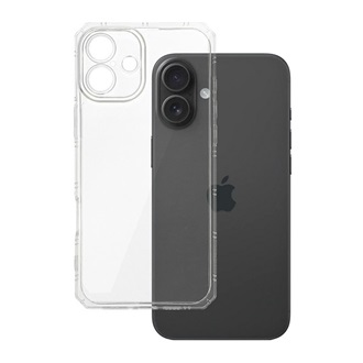 iPhone 16 5G Gigapack Szilikon telefonvédő ütésállóság, légpárnás keret, ÁTLÁTSZÓ