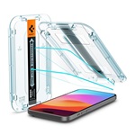 iPhone 16 5G SPIGEN EZ FIT HD képernyővédő üveg 2db 2.5D, 9H + segédkeret, ÁTLÁTSZÓ