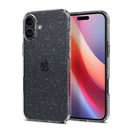 iPhone 16 5G SPIGEN LIQUID CRYSTAL GLITTER szilikon telefonvédő ütésállóság, csillámporos, ÁTLÁTSZÓ