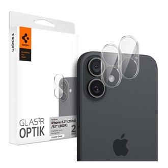iPhone 16 5G SPIGEN OPTIK kameravédő üveg 2db 9H ÁTLÁTSZÓ