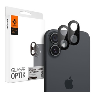 iPhone 16 5G SPIGEN OPTIK kameravédő üveg 2db 9H FEKETE