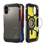 iPhone 16 5G SPIGEN TOUGH ARMOR MAG műanyag telefonvédő ütésállóság, MagSafe, SÖTÉTSZÜRKE