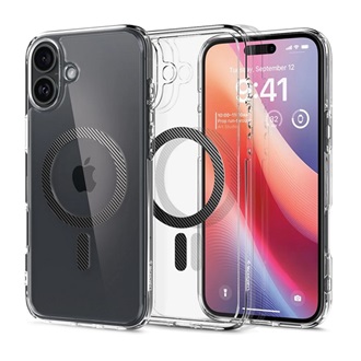 iPhone 16 5G SPIGEN ULTRA HYBRID MAG műanyag telefonvédő ütésállóság, MagSafe, ÁTLÁTSZÓ