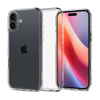 iPhone 16 5G SPIGEN ULTRA HYBRID műanyag telefonvédő ütésállóság, légpárnás keret, ÁTLÁTSZÓ
