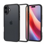iPhone 16 5G SPIGEN ULTRA HYBRID műanyag telefonvédő ütésállóság, légpárnás keret, ÁTLÁTSZÓ/FEKETE