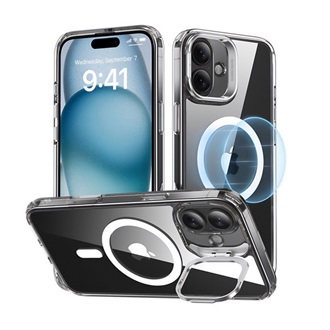 iPhone 16 ESR CLASSIC HALOLOCK szilikon telefonvédő ütésállóság, MagSafe, ÁTLÁTSZÓ