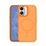 iPhone 16 GIGAPACK Szilikon telefonvédő műanyag hátlap, MagSafe, NARANCSSÁRGA