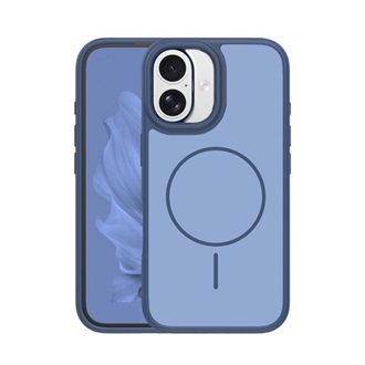 iPhone 16 GIGAPACK Szilikon telefonvédő műanyag hátlap, MagSafe, SÖTÉTKÉK