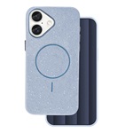 iPhone 16 GIGAPACK Szilikon telefonvédő műanyag hátlap, csillogó, VILÁGOSKÉK