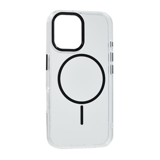 iPhone 16 GIGAPACK Szilikon telefonvédő műanyag hátlap, légpárnás sarok, FEKETE