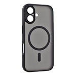 iPhone 16 GIGAPACK Szilikon telefonvédő ütésállóság, MagSafe, FEKETE
