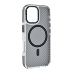 iPhone 16 GIGAPACK Szilikon telefonvédő ütésállóság, MagSafe, SÖTÉTSZÜRKE