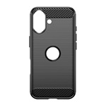 iPhone 16 GIGAPACK Szilikon telefonvédő ütésállóság, logó kivágás, FEKETE