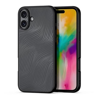 iPhone 16 Plus 5G DUX DUCIS AIMO szilikon telefonvédő ütésállóság, hullám, FEKETE
