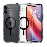 iPhone 16 Plus 5G SPIGEN ULTRA HYBRID MAG műanyag telefonvédő ütésállóság, MagSafe, FEKETE