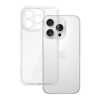 iPhone 16 Pro 5G Gigapack Szilikon telefonvédő ütésállóság, légpárnás keret, ÁTLÁTSZÓ