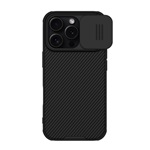 iPhone 16 Pro 5G NILLKIN CAMSHIELD PRO MAGNETIC műanyag telefonvédő ütésállóság, csíkos, FEKETE