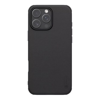 iPhone 16 Pro 5G NILLKIN SUPER FROSTED PRO műanyag telefonvédő ütésállóság, érdes felület, FEKETE