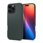 iPhone 16 Pro 5G SPIGEN LIQUID AIR szilikon telefonvédő ütésállóság, rombusz, SÖTÉTZÖLD