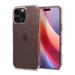 iPhone 16 Pro 5G SPIGEN LIQUID CRYSTAL GLITTER szilikon telefonvédő ütésállóság, csillámporos, RÓZSASZÍN