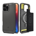 iPhone 16 Pro 5G SPIGEN RUGGED ARMOR szilikon telefonvédő ütésállóság, MagSafe, VILÁGOSSZÜRKE