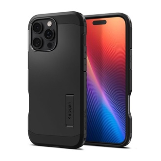 iPhone 16 Pro 5G SPIGEN TOUGH ARMOR MAG műanyag telefonvédő ütésállóság, MagSafe, FEKETE