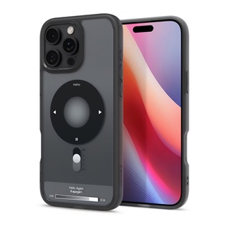 iPhone 16 Pro 5G SPIGEN ULTRA HYBRID MAG műanyag telefonvédő ütésállóság, MagSafe, FEKETE