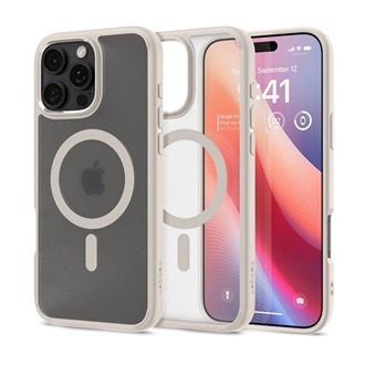 iPhone 16 Pro 5G SPIGEN ULTRA HYBRID MAG műanyag telefonvédő ütésállóság, MagSafe, TITÁN