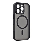 iPhone 16 Pro GIGAPACK Szilikon telefonvédő ütésállóság, MagSafe, FEKETE
