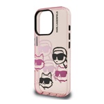 iPhone 16 Pro KARL LAGERFELD IML MULTI K&CH HEADS szilikon telefonvédő ütésállóság, kameravédő, RÓZSASZÍN