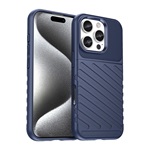 iPhone 16 Pro Max 5G GIGAPACK Szilikon telefonvédő ütésállóság, dombor minta, SÖTÉTKÉK