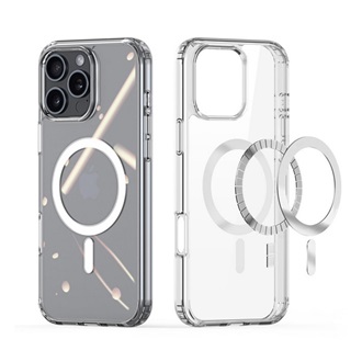 iPhone 16 Pro Max 5G Gigapack Szilikon telefonvédő ütésállóság, MagSafe, ÁTLÁTSZÓ