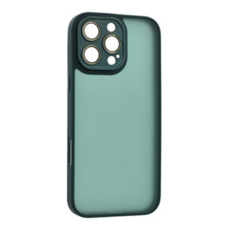 iPhone 16 Pro Max 5G Gigapack Szilikon telefonvédő ütésállóság, kameravédő, SÖTÉTZÖLD