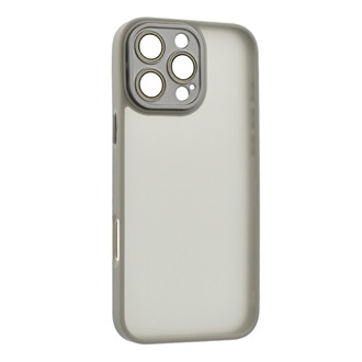 iPhone 16 Pro Max 5G Gigapack Szilikon telefonvédő ütésállóság, kameravédő, VILÁGOSSZÜRKE