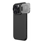 iPhone 16 Pro Max 5G NILLKIN CAMSHIELD PROP szilikon telefonvédő ütésállóság, csíkos, FEKETE