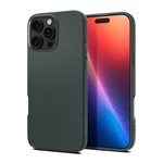 iPhone 16 Pro Max 5G SPIGEN LIQUID AIR szilikon telefonvédő ütésállóság, rombusz, SÖTÉTZÖLD