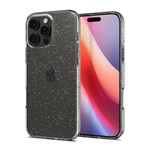 iPhone 16 Pro Max 5G SPIGEN LIQUID CRYSTAL GLITTER szilikon telefonvédő ütésállóság, csillámporos, ÁTLÁTSZÓ